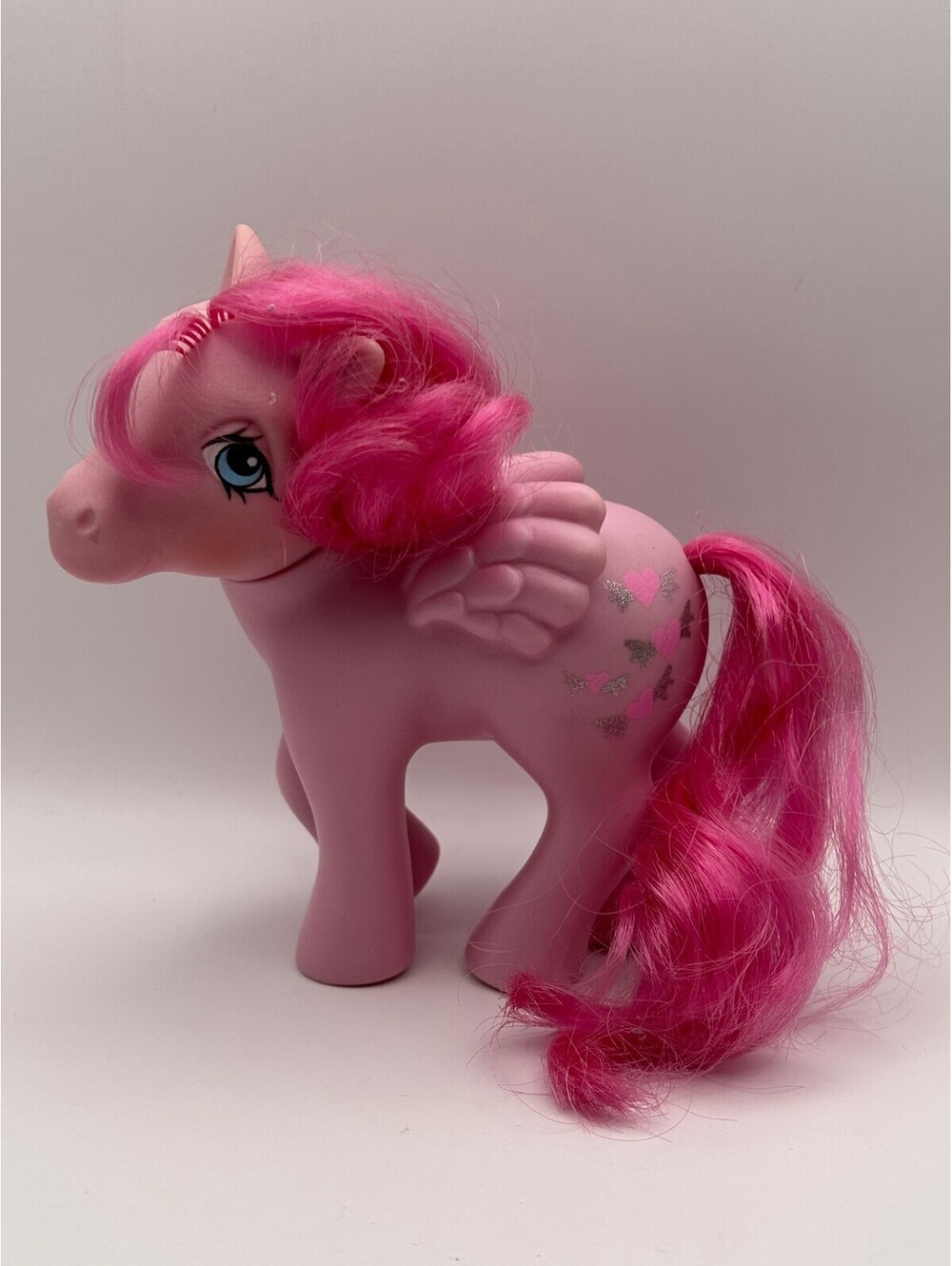 Vintage G1 MLP Pink Pegasus Winged Hearts 1984 HK Heart Throb
